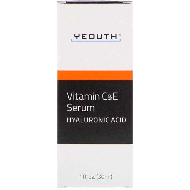 Yeouth, Vitamin C & E Serum with Hyaluronic Acid, 1 fl oz (30 ml