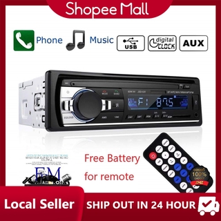 ภาพขนาดย่อของภาพหน้าปกสินค้าLocal Stock สเตอริโอในรถยนต์บลูทูธวิทยุ FM MP3 เครื่องเล่นเสียง USB/SD/AUX เครื่องเล่น ติดรถยนต์ Car MP3 Radio Player จากร้าน z8ipetidkl บน Shopee