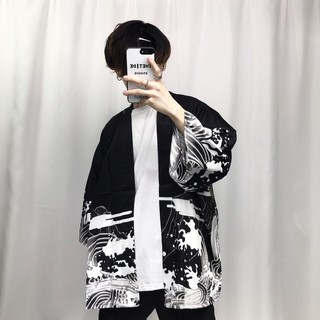 ภาพหน้าปกสินค้าพร้อมส่ง✅ เสื้อคลุมกิโมโน คาร์ดิแกน กิโมโน ฮาโอริ ฮัปปิ ยูกาตะ haori happri kimono cardigan yukata cardigan ที่เกี่ยวข้อง