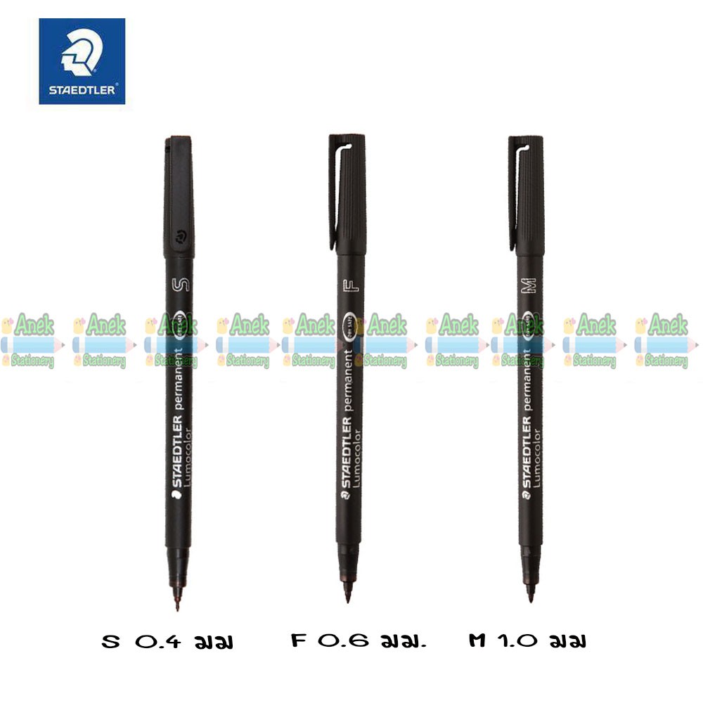 ปากกาเขียนแผ่นใสลบไม่ได้-staedtler-0-4-0-6-1-0-มม-สีดำ-สเต็ดเล่อร์