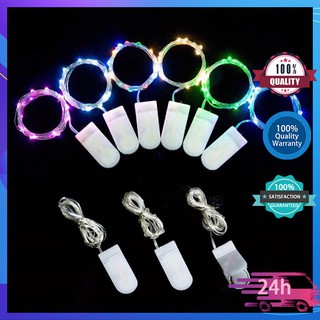 (ฟรีแบตเตอรี่) 1 เมตร / 2 เมตร / 3 เมตร ใช้แบตเตอรี่ สายไฟคริสต์มาส นางฟ้า ตกแต่ง ไฟ led ปาร์ตี้