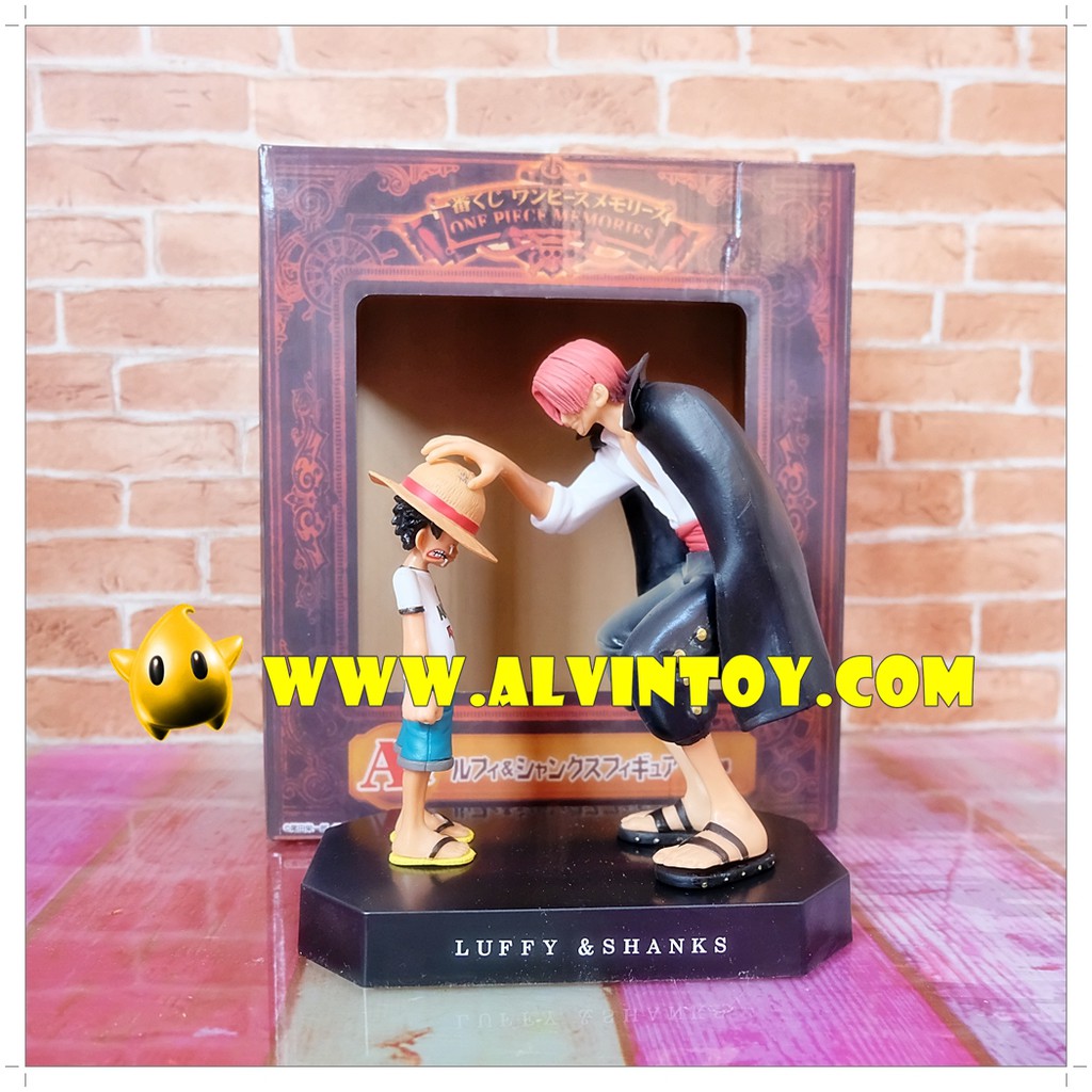 ฟิกเกอร์-one-piece-luffy-amp-shanks-วันพีช-ลูฟี่-แชงคูส-ขนาดความสูง-10-15-cm-ผลิตจาก-pvc-คุณภาพดี