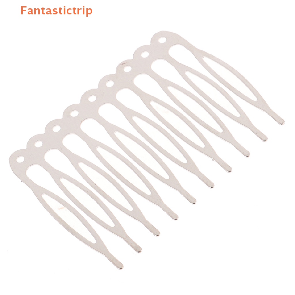 fantastictrip-10-ชิ้น-5-10-ซี่-โลหะ-หวีผม-กิ๊บกรงเล็บ-รูปร่าง-กิ๊บ-diy-อุปกรณ์ผม-แฟชั่น