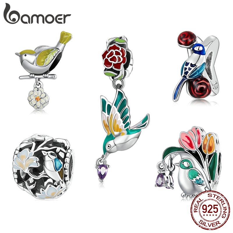 bamoer-ลูกปัดเงิน-925-รูปดอกไม้-และนก-อุปกรณ์เสริม-สําหรับสร้อยข้อมือ-diy-scc21915