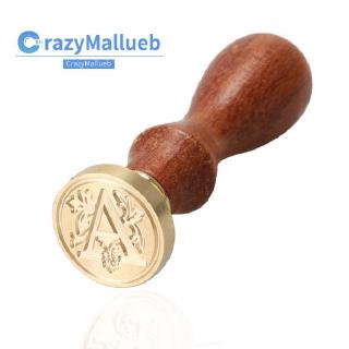 ❤COD-Stock❤Home Supply Sealing Wax Classic Initial Wax Seal Stamp Alphabet Letter Retro Wood Stick