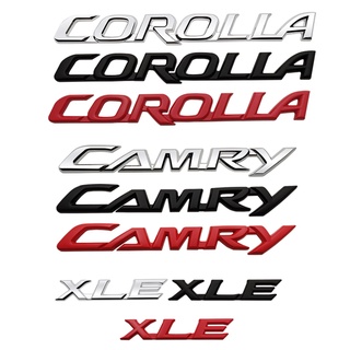 สติกเกอร์โลหะ ลายตราสัญลักษณ์ สําหรับติดตกแต่งรถยนต์ Toyota Camry Corolla Xle Gr