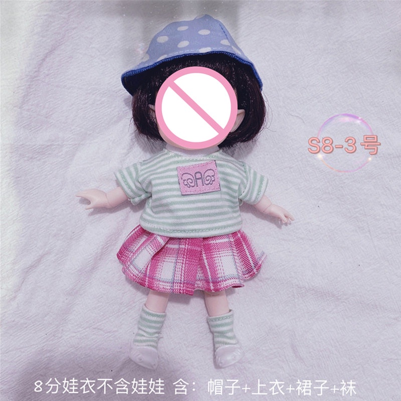 ภาพสินค้าเสื้อผ้าตุ๊กตา 16-17 ซม. (ไม่มีตุ๊กตา) จากร้าน hahahaha.th บน Shopee ภาพที่ 4