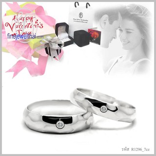 Finejewelthai-แหวนคู่-แหวนเงินแท้-แหวนCZ-แหวนเพชร-Valentine Gift77