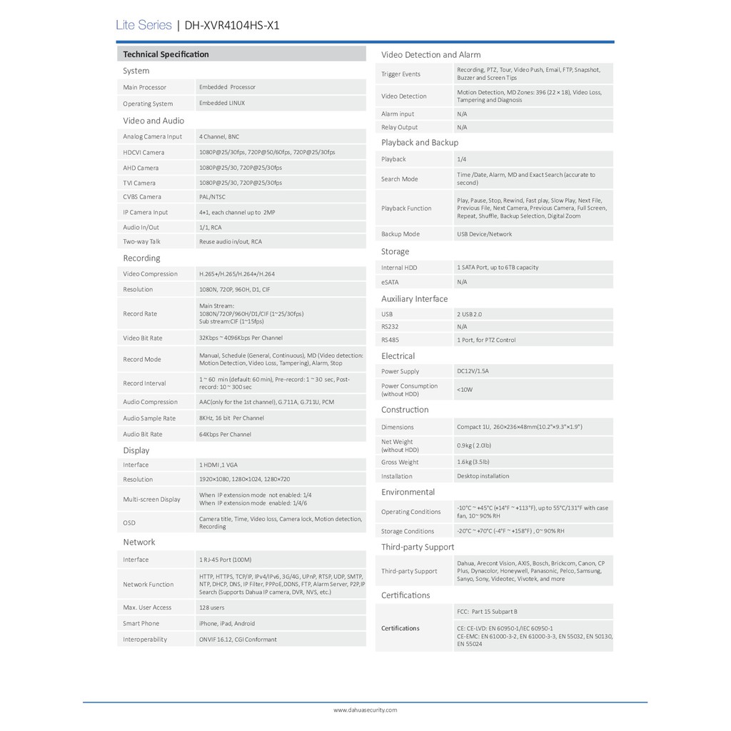 dahua-เครื่องบันทึกกล้องวงจรปิด-4ch-รุ่น-xvr4104hs-x1-xvr4104hs-i-แบบเลือกซื้อ