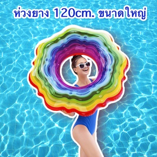 ภาพขนาดย่อของสินค้าbestway ห่วงยางเป่าลมเรนโบว์ summer flavorsl 115Cm. (กล่อง) ห่วงยางขนาดใหญ่ ห่วงยางผู้ใหญ่