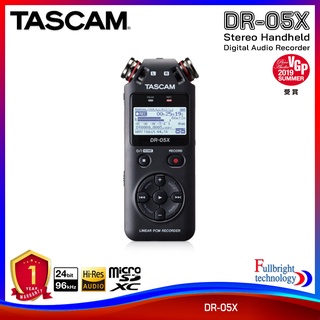 สินค้า Tascam DR-05X Stereo Handheld Digital Audio Recorder and USB Audio Interface เครื่องบันทึกเสียงดิจิตอล รับประกันศูนย์ไทย 1 ปี