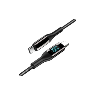 โปรโมชั่น : Goojodoq type รุ่น 100W PD Fast Charge Dual Head Type-c 5A Fast Charger Cable