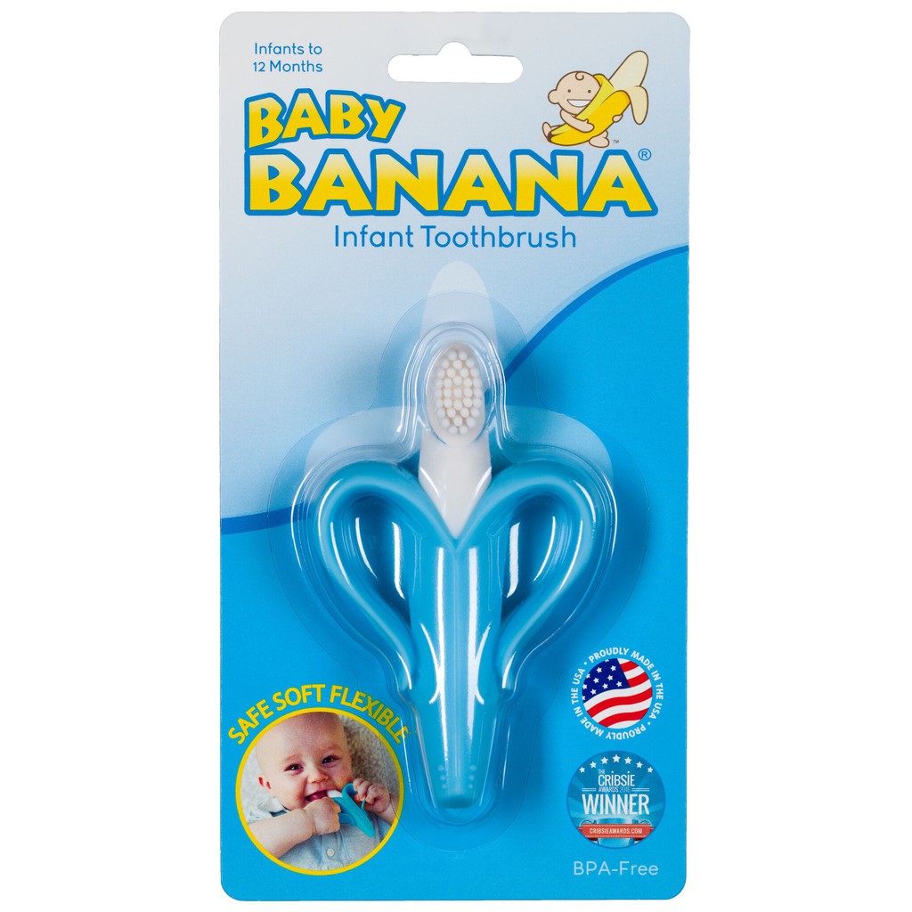 baby-banana-แปรงสีฟัน-สำหรับเด็ก-3-เดือนขึ้นไป-สีฟ้า