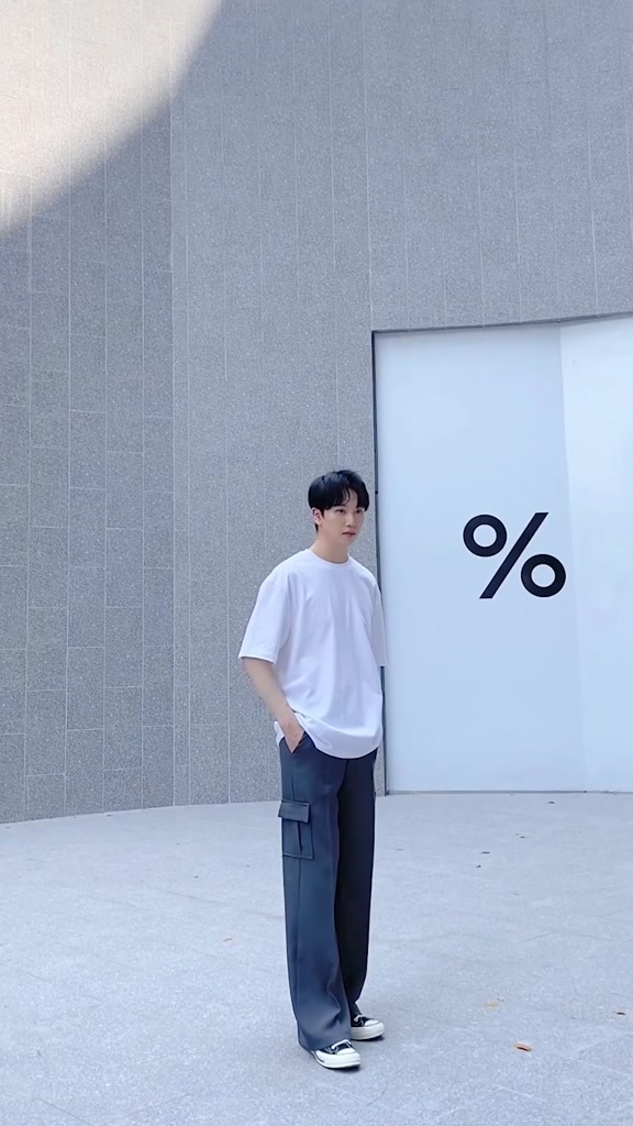 ctrlx-กาเกงคาร์โก้เอวสูงกระบอกกลางสไตล์เกาหลี-cargo-unisex-slack-pants-ผ้าสแลค