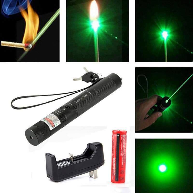 gadget-laser-torch-green-เลเซอร์แสงสีเขียว-รุ่น-303-black