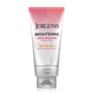 Jergens Ultra Nourish Brightening Body Serum SPF 22 PA++150 ml. เจอเก้น เซรั่มผิวกายกันแดด บำรุงผิวอย่างล้ำลึก  10011