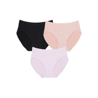 Wacoal Bikini Panty set กางเกงในรูปแบบ Bikini เซ็ท 3 ชิ้น รุ่น WU1T34 สีเบจ-ดำ-ชมพู