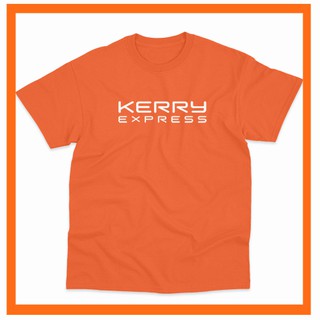 แฟชั่นคลาสสิกเสื้อพนักงาน แฟชั่น kerry เสื้อลำลอง เสื้อยืดคอกลมสีส้ม