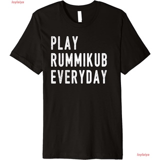 รุมมิกุ๊บ Play Rummikub Everyday Tile Game Funny Premium T-Shirt เสื้อยืด ผู้ชาย ผู้หญิง คอกลม เสื้อแขนสั้น สินค้าพร้อมส
