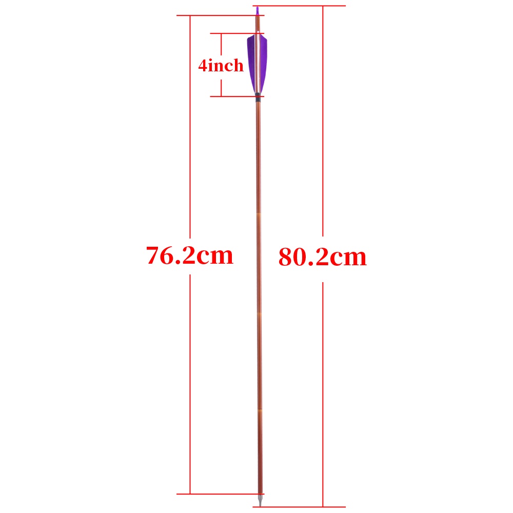 คันธนูและลูกศร-31-นิ้ว-sp500-ผสมคาร์บอนลูกศร-4-นิ้วจริง-feather-คอมโพสิต-recurve-โบว์เลียนแบบไม้ไผ่-arrow-ยิงธนูกลางแจ้ง