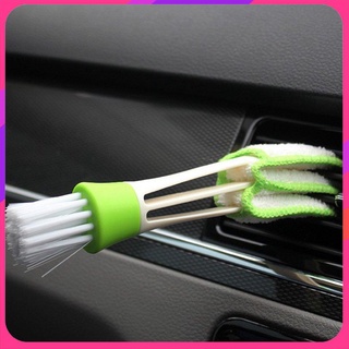 [1.18]Car Supplies Double Air Conditioning Air Outlet Cleaning Brush Soft Hair Brush