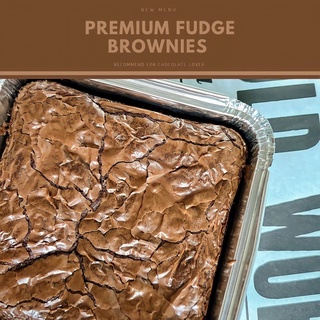 ‼️NEW‼️PREMIUM FUDGE BROWNIE  ไซส์ M พรีเมี่ยมฟัดจ์บราวนี่ ช็อกโกแลต เข้มข้น แป้งน้อย