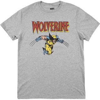 New  Mens Wolverine Classic Character Logo T-Shirt discount