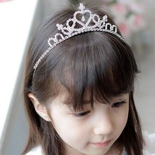 Fashion Girls Rhinestone Princess Crown Headband Tiara Hair Accessories