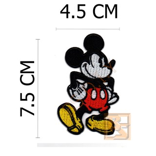 ตัวติดเสื้อ ตัวรีดเสื้อ อาร์ม Armpatch งานปักผ้า Mickey Mouse มิกกี้ เมาส์