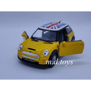 ภาพขนาดย่อของภาพหน้าปกสินค้ารถโมเดลเหล็ก Mini Cooper S w flag printing จากร้าน m.d.toys บน Shopee ภาพที่ 2