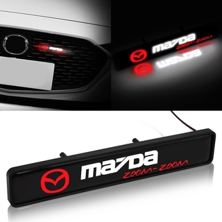ภาพหน้าปกสินค้าด้วยไฟ LED รถกระจังหน้าสัญลักษณ์ป้ายสติ๊กเกอร์ With LED light Car Front Grille Emblem Badge Stickers For Mazda Mazdaspeed CX-30 CX-8 Mazda3 CX-3 CX-9 Mazda6 CX-5 Mazda2 ที่เกี่ยวข้อง