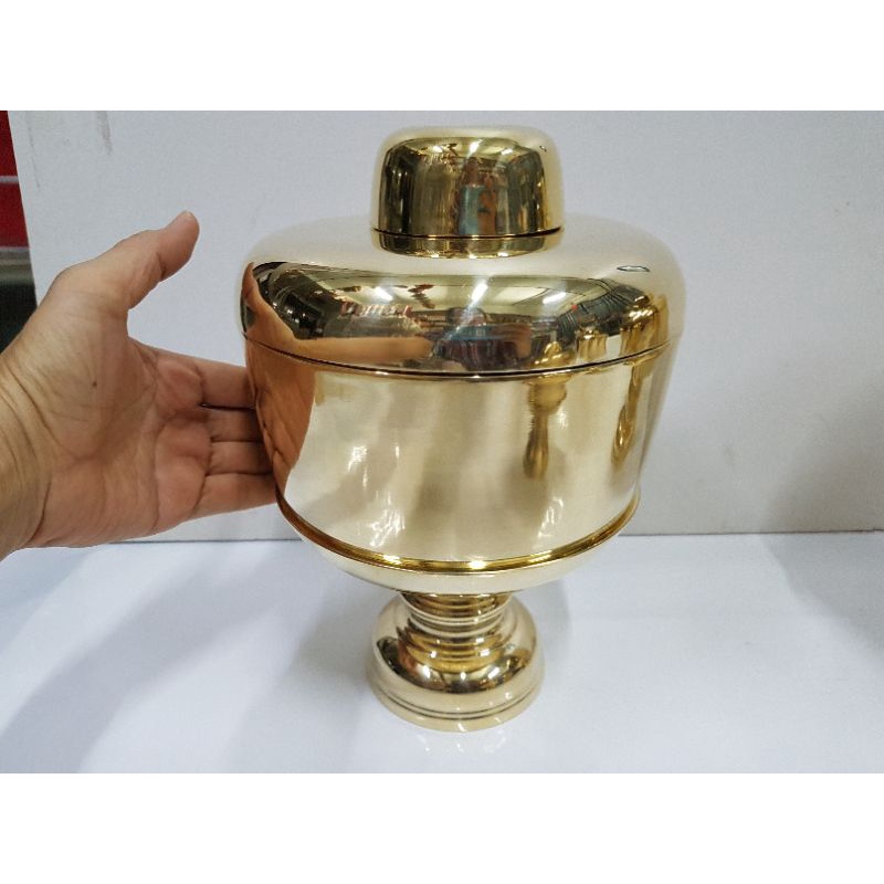 brass-byfa-f1220-ขันน้ำมนต์-7นิ้ว-บาตรน้ำมนต์-ขันฝาหล่อ