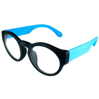 Korea แว่นตา 2030 สีดำขาฟ้า (แว่นทรง กรอบหนา ล้ำสมัย)