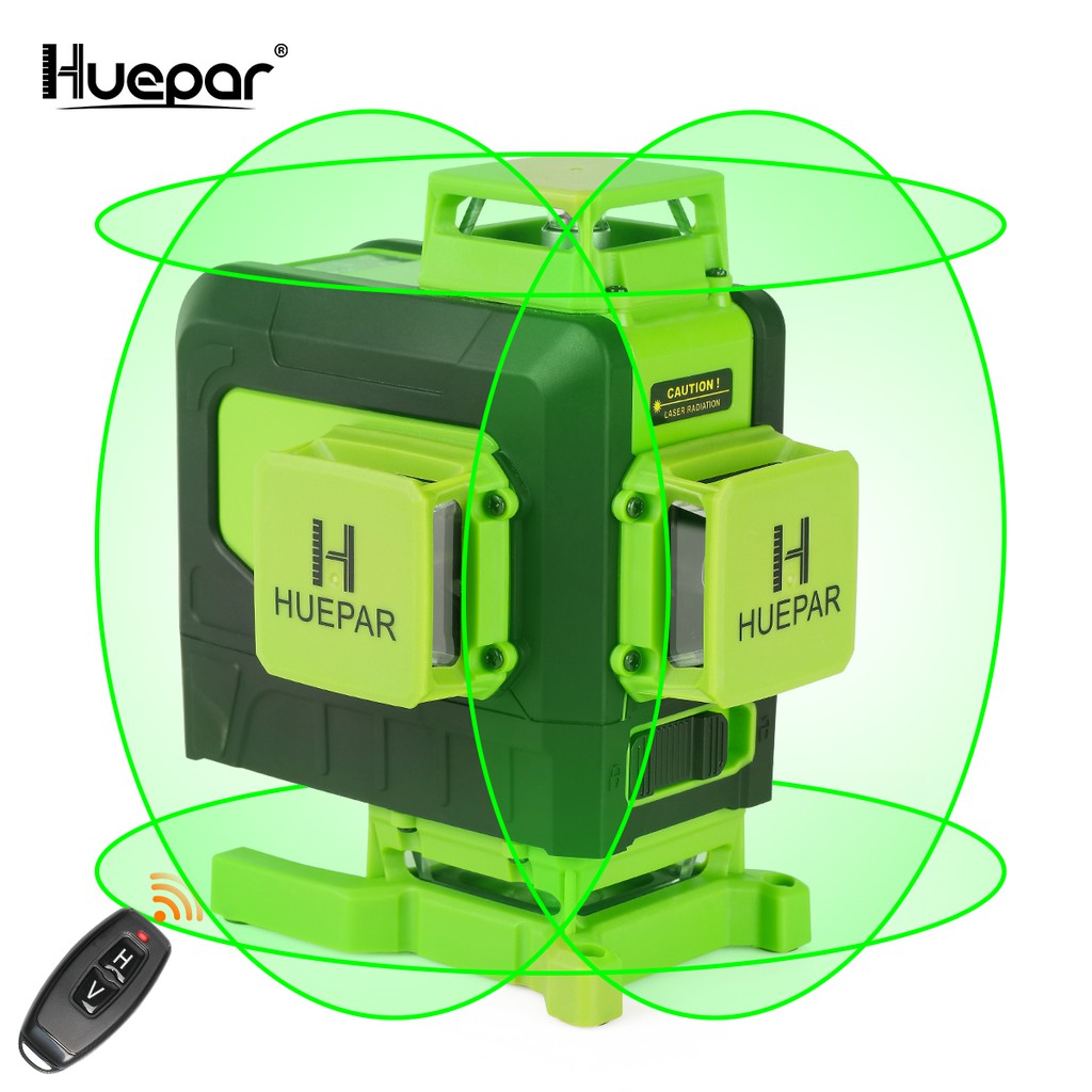 Huepar 16 lines 4D Cross Line Laser Level Multifunction&Remote  Control+Receiver