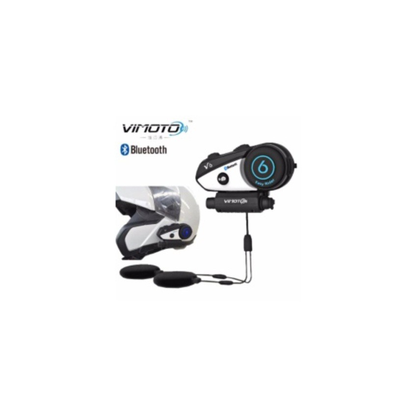 VIMOTO V6 Helmet Bluetooth Intercom บูลทูธสำหรับหมวกกันน๊อต อุปกรณ์มือ ...