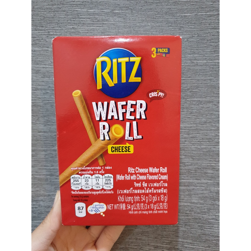 พร้อมส่ง !! Ritz Chese ริทช์ ชีส เวเฟอร์โรล ขนาด 54 กรัม | Shopee Thailand