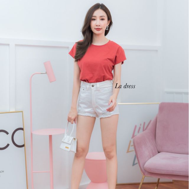 เสื้อคอกลมแขนในตัว-top-basic-style-ผ้าคอตตอลผสมสลาฟ