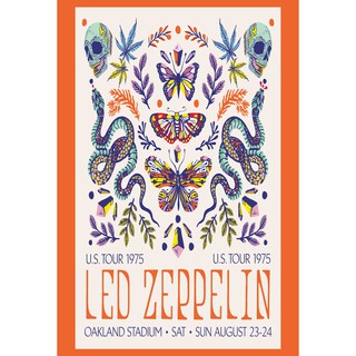 โปสเตอร์ Led Zeppelin เลดเซพพลิน Rock Poster รูปภาพติดห้อง ตกแต่งผนัง โปสเตอร์วงดนตรี โปสเตอร์ติดผนัง โปสเตอร์วงร็อค