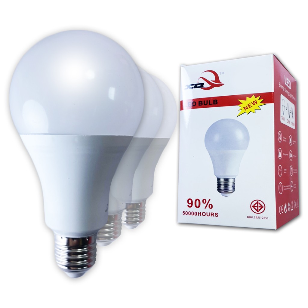 รูปภาพสินค้าแรกของหลอดไฟ LED Bulb ขั้วเกลียว E27 แสงสีขาว หลอดไฟ LED