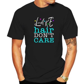 เสื้อยืดผ้าฝ้ายพิมพ์ลาย เสื้อยืดลําลอง แขนสั้น พิมพ์ลาย Lake Hair DonT Care สําหรับผู้ชาย
