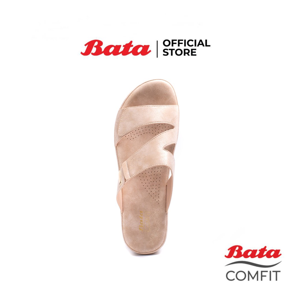 bata-comfit-บาจา-คอมฟิต-รองเท้าเพื่อสุขภาพ-นิ่มและเบา-พื้นหนา-สูง-1-นิ้ว-สำหรับผู้หญิง-รุ่น-sunny-สีทอง-6618785