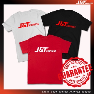 สินค้า เสื้อยืด J&T Express คอกลม เนื้อผ้าคอตตอน💯