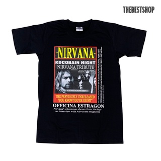 เสื้อยืดสกรีนลายวง NIRVANA สกรีนสวย เสื้อวงร็อค เสื้อวงดนตรี