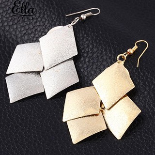 แว่นตากันแดด Glitter Rhombus ของผู้หญิง Drop Dangle โคมระย้าต่างหู Hook Earrings