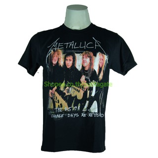 เสื้อยืดสีขาวเสื้อวง Metallica เสื้อไซส์ยุโรป เมทัลลิกา PTA1707 เสื้อวินเทจ ลายอมตะS-4XL