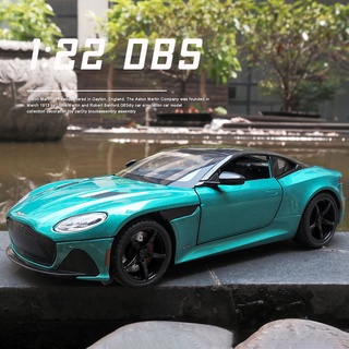 โมเดลรถยนต์ สเกล 1:22 Aston Martin DBS โลหะผสม ของเล่น ของขวัญวันเกิด สําหรับเด็กผู้ชาย