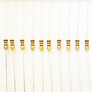 R Resistor ตัวต้านทาน 5% 1/4W 20 ชิ้น ( 10R - 10k )