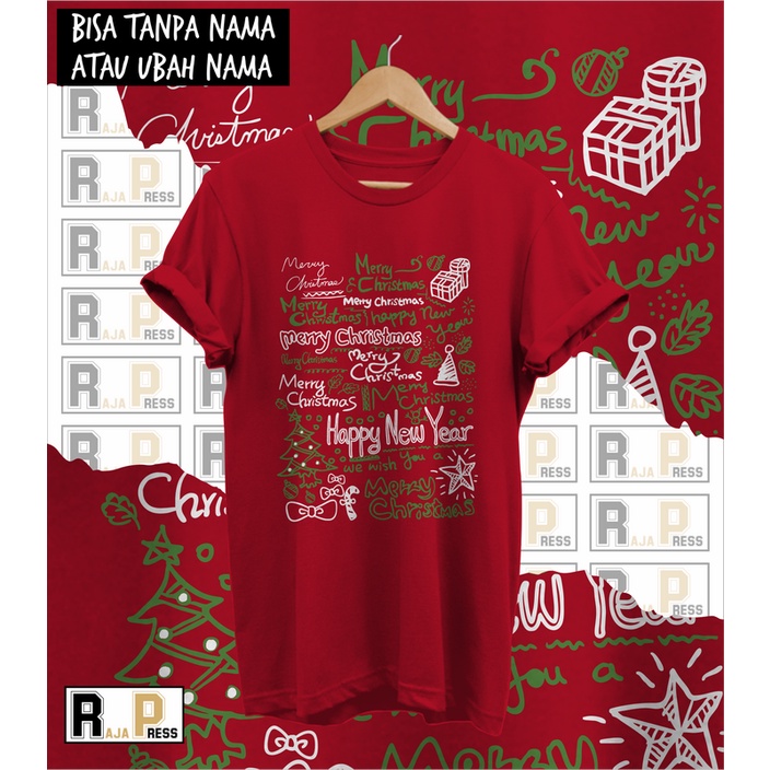 เสื้อยืดผ้าฝ้ายพิมพ์ลาย-เสื้อยืด-พิมพ์ลายคริสต์มาส-merry-christmas-santa-สําหรับเด็ก-และผู้ใหญ่-2022-2022