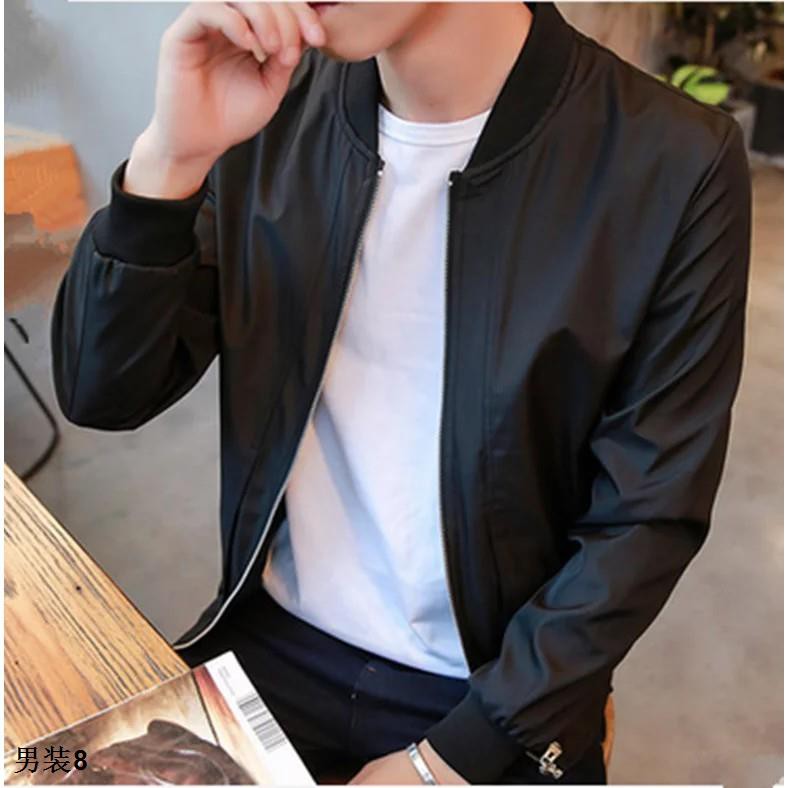 เสื้อแจ็คเก็ตผู้ชาย-สีดำ-รุ่น-m-3xl