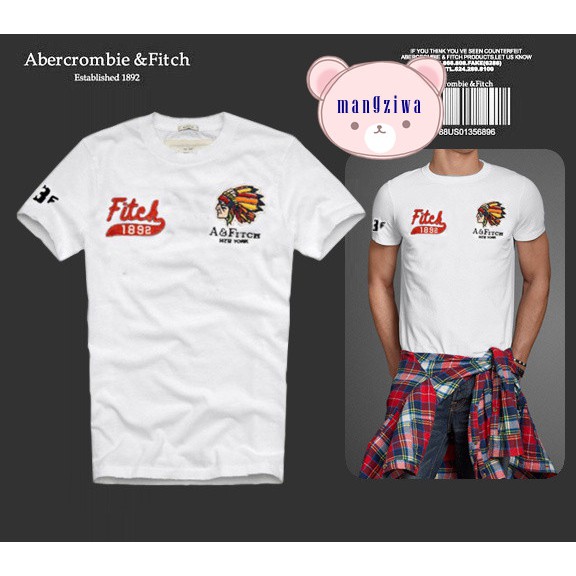 abercrombie-เสื้อยืดผู้ชาย-แท้-เสื้อยืดสีขาว-เสื้อยืด-เสื้อยืดผ้าฝ้าย-men-t-shirt-men-short-sleeve